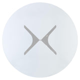 Nova Clear/Polished Stainless Steel Dining Table - Ornate Home