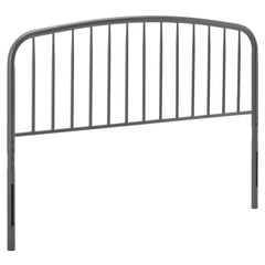 Nova Gray Metal King Headboard - Ornate Home