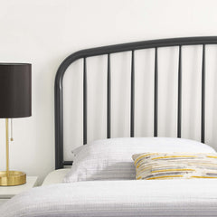 Nova Gray Metal King Headboard - Ornate Home