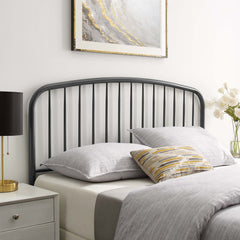 Nova Gray Metal Queen Headboard - Ornate Home