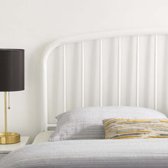 Nova White Metal King Headboard - Ornate Home