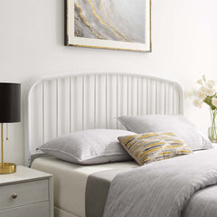 Nova White Metal Queen Headboard - Ornate Home
