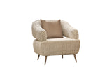 Nova Cream 3-pieces (Sofa & Loveseat & Chair) Living Room Set
