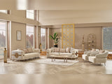 Nova Cream 3-pieces (Sofa & Loveseat & Chair) Living Room Set