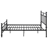 Novak Matte Black Full Open Frame Bed - Ornate Home