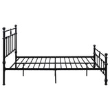 Novak Matte Black Full Open Frame Bed - Ornate Home
