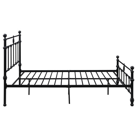 Novak Matte Black Full Open Frame Bed - Ornate Home