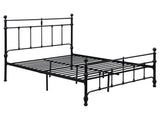 Novak Matte Black Queen Open Frame Bed - Ornate Home