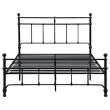 Novak Matte Black Queen Open Frame Bed - Ornate Home