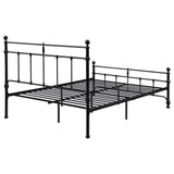 Novak Matte Black Queen Open Frame Bed - Ornate Home