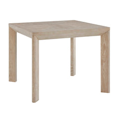 Noval White/Woodtone Square Dining Game Table - Ornate Home