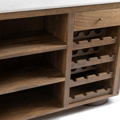 Novara Molten Walnut Bar Cabinet