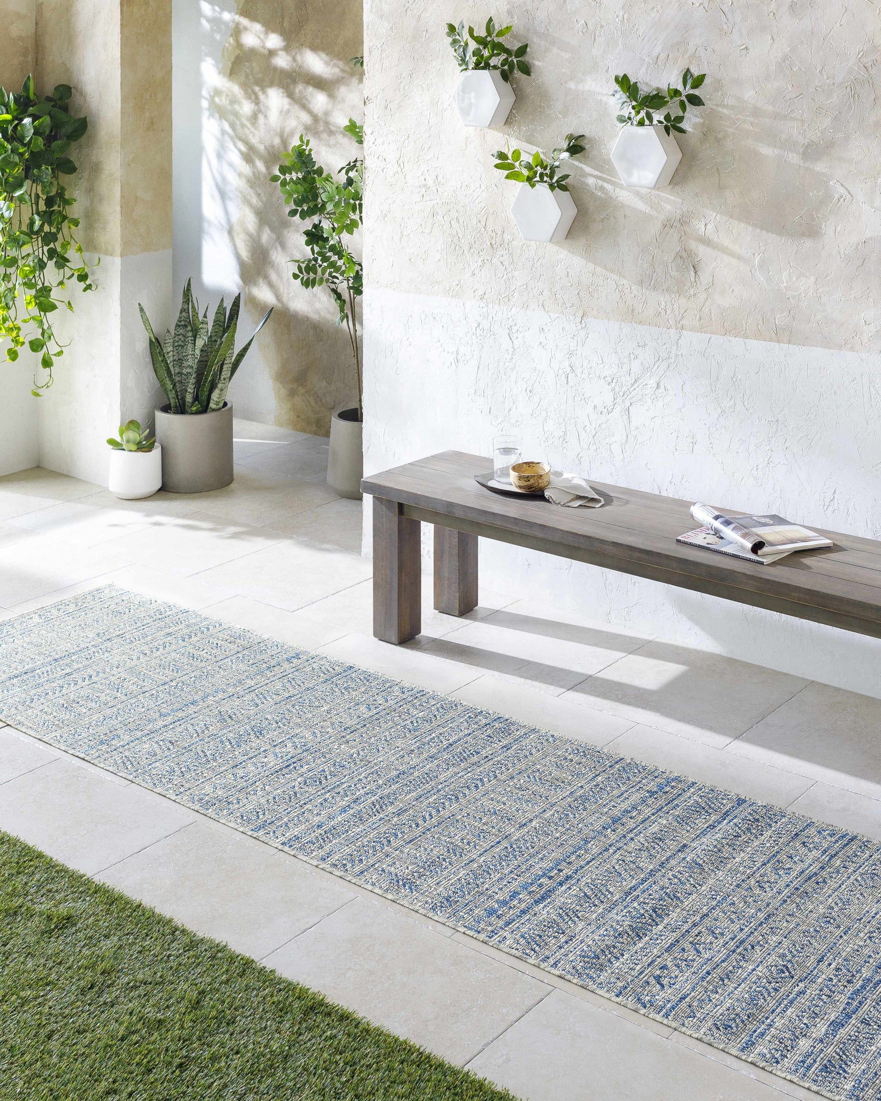 Novato All Over Pattern Performance Outdoor Rug - Ornate Home