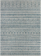 Novato Aqua All Over Pattern Performance Outdoor Rug - Ornate Home