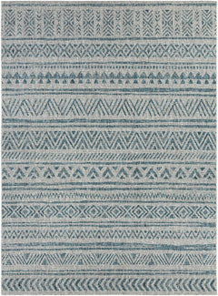 Novato Aqua All Over Pattern Performance Outdoor Rug - Ornate Home
