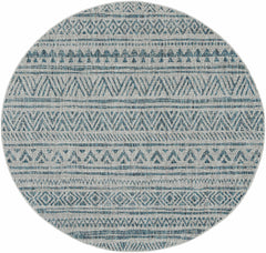 Novato Aqua All Over Pattern Performance Outdoor Rug - Ornate Home