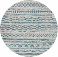 Novato Aqua All Over Pattern Performance Outdoor Rug - Ornate Home