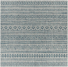 Novato Aqua All Over Pattern Performance Outdoor Rug - Ornate Home