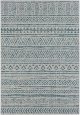 Novato Aqua All Over Pattern Performance Outdoor Rug - Ornate Home