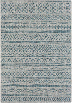 Novato Aqua All Over Pattern Performance Outdoor Rug - Ornate Home