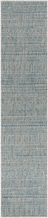 Novato Aqua All Over Pattern Performance Outdoor Rug - Ornate Home