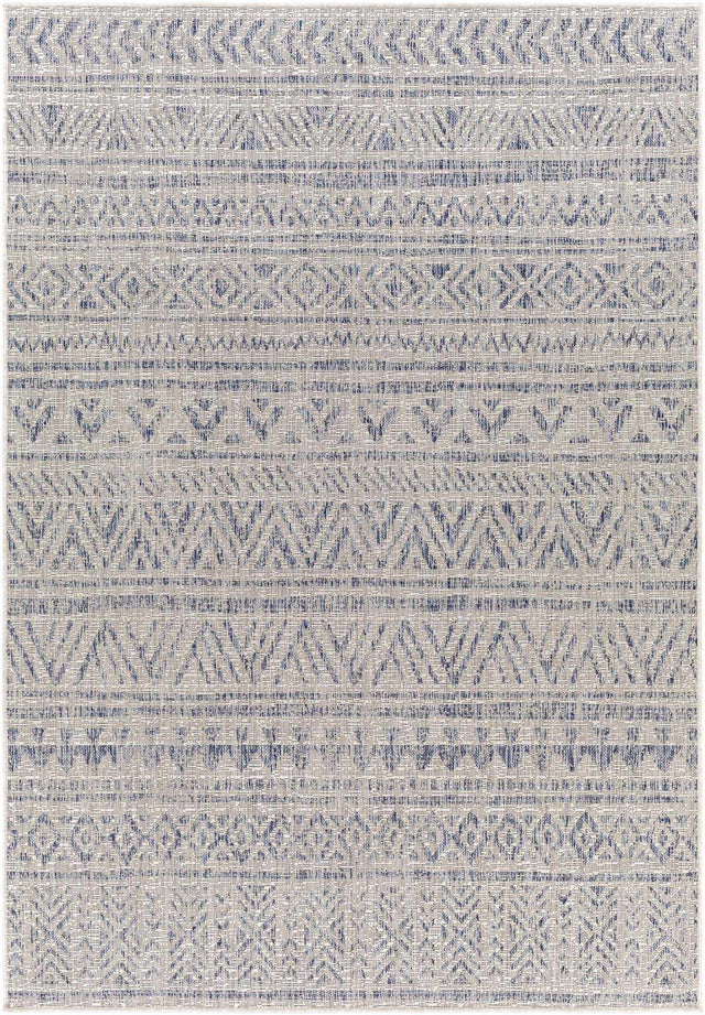 Novato Gray All Over Pattern Performance Outdoor Rug - Clearance - Ornate Home