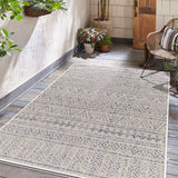 Novato Gray All Over Pattern Performance Outdoor Rug - Clearance - Ornate Home