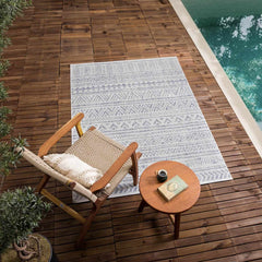Novato Gray All Over Pattern Performance Outdoor Rug - Clearance - Ornate Home