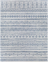 Novato Navy All Over Pattern Performance Outdoor Rug - Ornate Home
