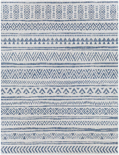 Novato Navy All Over Pattern Performance Outdoor Rug - Ornate Home