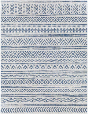Novato Navy All Over Pattern Performance Outdoor Rug - Ornate Home
