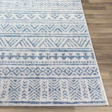 Novato Navy All Over Pattern Performance Outdoor Rug - Ornate Home