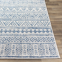 Novato Navy All Over Pattern Performance Outdoor Rug - Ornate Home