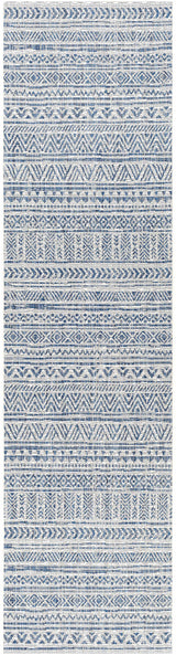 Novato Navy All Over Pattern Performance Outdoor Rug - Ornate Home