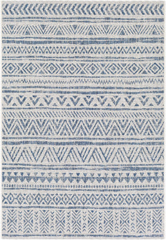 Novato Navy All Over Pattern Performance Outdoor Rug - Ornate Home