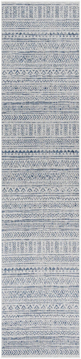Novato Navy All Over Pattern Performance Outdoor Rug - Ornate Home