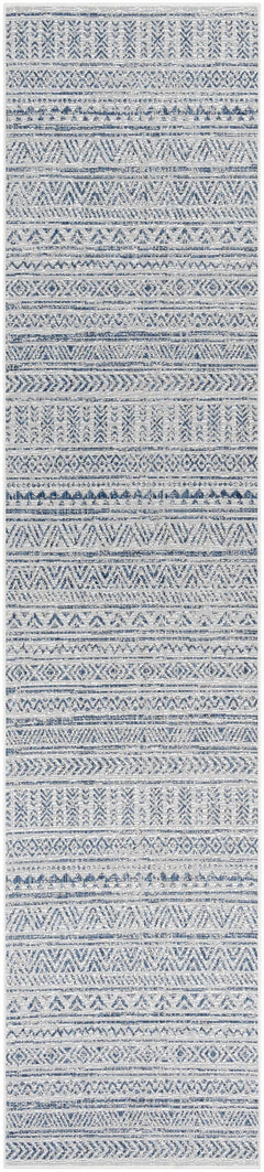 Novato Navy All Over Pattern Performance Outdoor Rug - Ornate Home