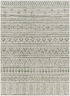 Novato Olive All Over Pattern Performance Outdoor Rug - Ornate Home