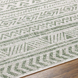 Novato Olive All Over Pattern Performance Outdoor Rug - Ornate Home