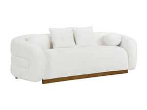 Novella White Boucle Sofa - Ornate Home