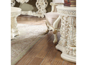 Novella White Gloss End Table  / HD-8089 - Ornate Home