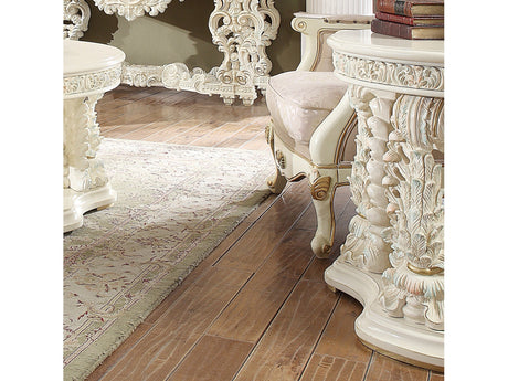 Novella White Gloss End Table  / HD-8089 - Ornate Home