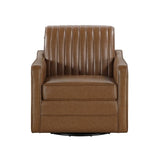 November Brown Swivel Chair - Ornate Home