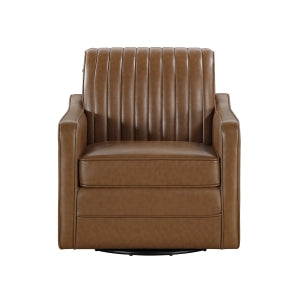November Brown Swivel Chair - Ornate Home