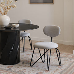 Novi Dove Gray Dining Chair (Set of 2) - Ornate Home