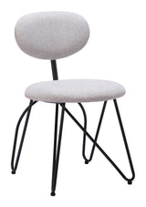 Novi Dove Gray Dining Chair (Set of 2) - Ornate Home