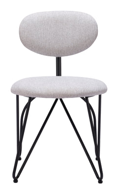 Novi Dove Gray Dining Chair (Set of 2) - Ornate Home