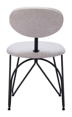Novi Dove Gray Dining Chair (Set of 2) - Ornate Home