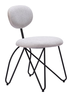 Novi Dove Gray Dining Chair (Set of 2) - Ornate Home