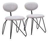 Novi Dove Gray Dining Chair (Set of 2) - Ornate Home